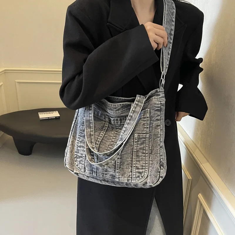 

2025 New Vintage Tote Bag for Women, Large Capacity Shoulder Bag, Stylish Commuter Purse, Casual Underarm Office Handbag