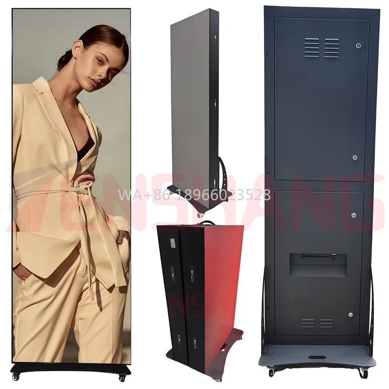 نافذة المتجر التي تسيطر عليها متنقلة لوحة إلكترونية Led مثبتة على الحائط قائمة بذاتها مقاومة للماء شاشة عرض ملصق Led خارجية #1