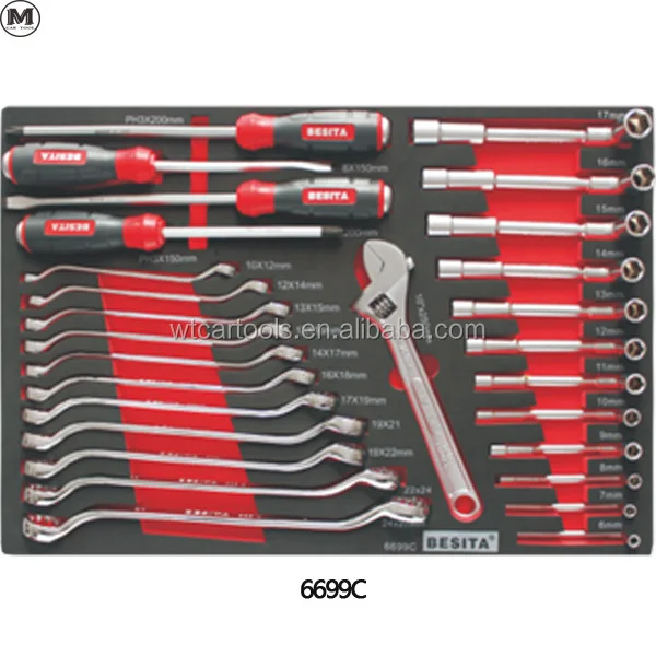 Garagem Tool Set com 8 gavetas, Tool Trolley para fixação flexível automática, 400PCs