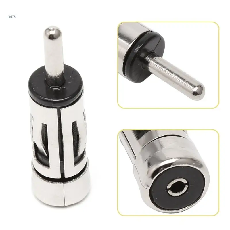 Car Vehicles Radio Stereo To Din Aerial Antenna Mast Adapter Connector Plug Dropship