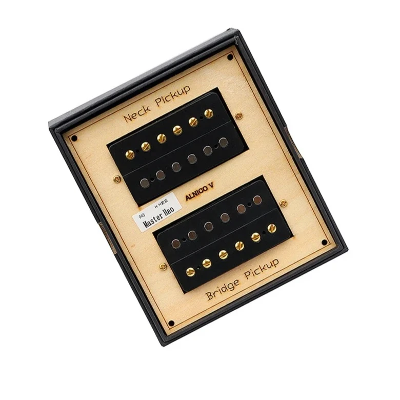 

Vintage Alnico 5 Humbucker Pickup Set - Neck & Bridge Double Coil for Electric Guitar Upgrade/Replacement