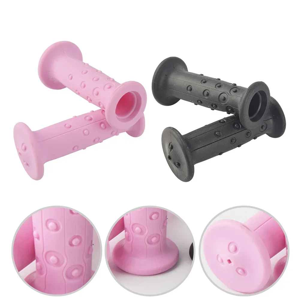 1Pair Children Bike Soft Handlebars Grip Rubber Handle Cove For 19mm Handlebar Bicycle Handlebars Grip Practical Cycling Parts