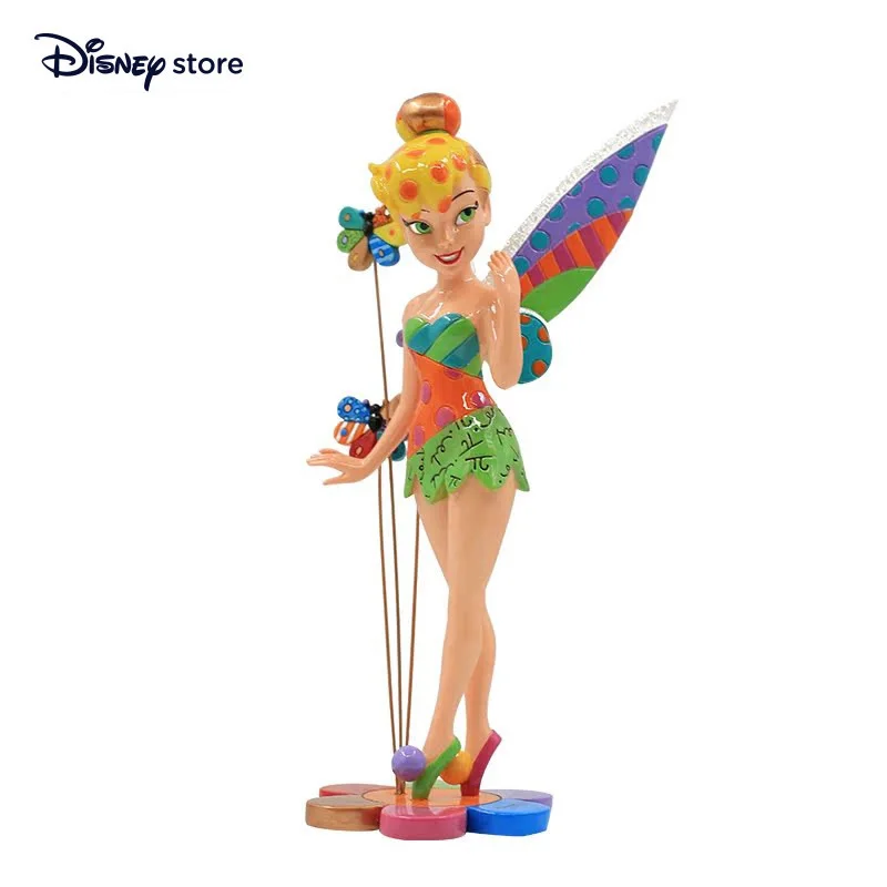 Disney Figure Tinker Bell Action Figures Artist Series Figurine Collectible Model Ornaments Toy Desk Decor Adult Kids Toy Gifts