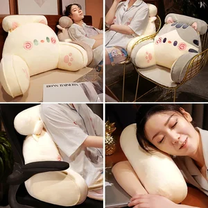 Abnehmbar und waschbarer Kopfkissen, Taillenhalter, großes hinteres Kissen, Lesen und Spielbett, Handykissen 12 Hauptverkaufskissen - №9