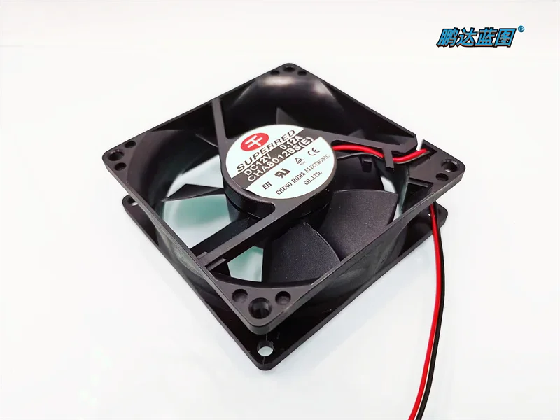 Brand new original silent Qianhong CHA8012BS computer case 8025 8CM 12V 0.12A cooling fan80*80*25MM