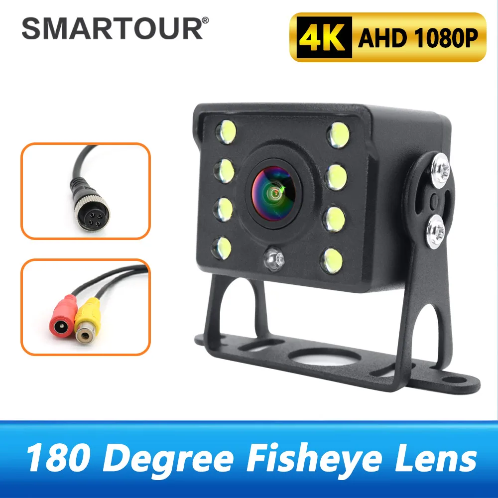 4K AHD 1080P Vehicle Car Rear View Camera Parking Reverse Truck Backup Camera RC infrared IR CCD HD for School Bus Trailer