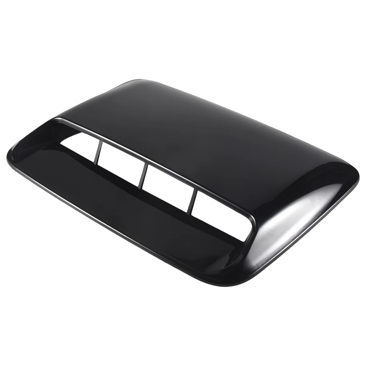 

N31R_Car Universal Bright Black Hood Vent Air Outlet Cover for Infiniti Mazda Tesla Hood Scoop Air Flow Intake Vent Cover