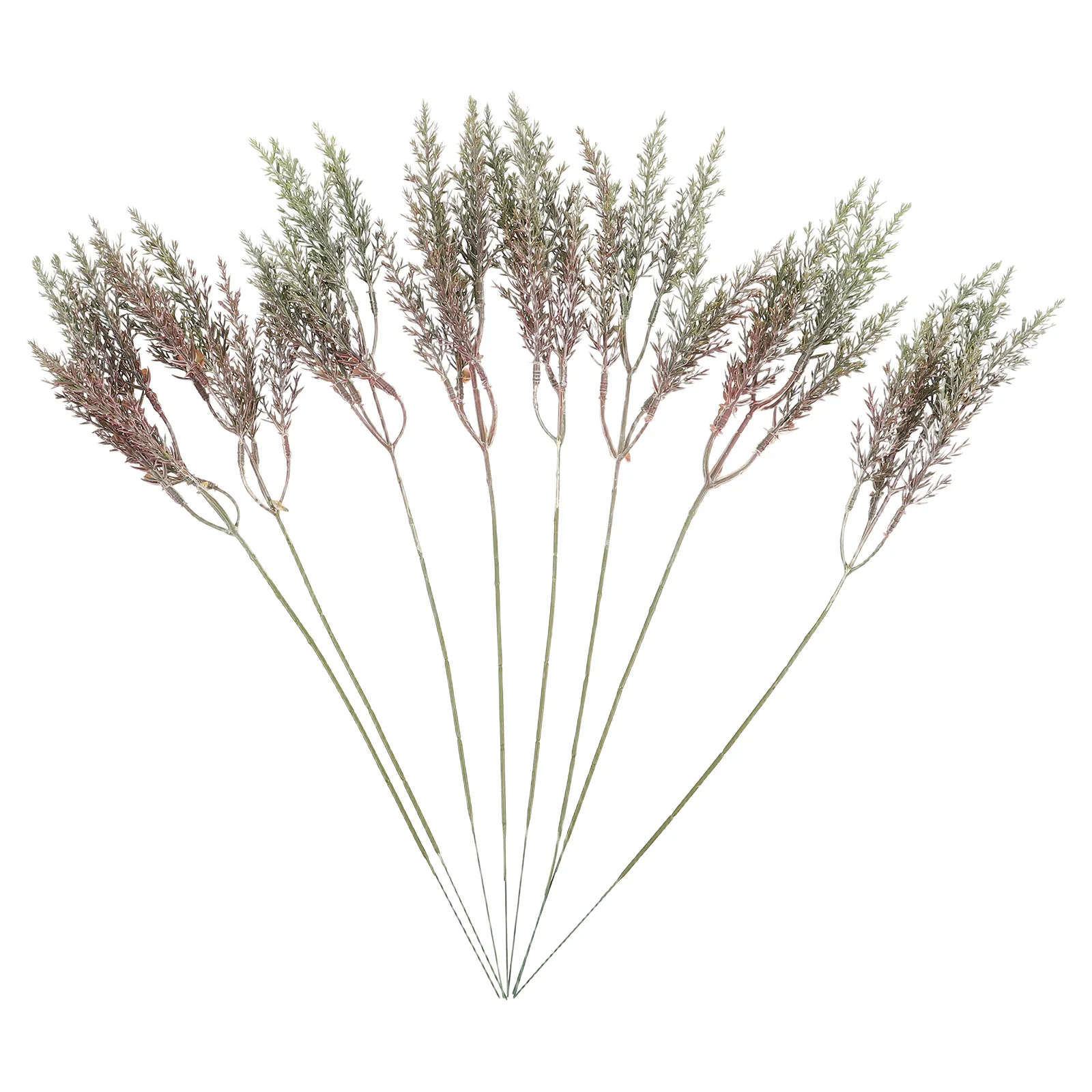 

8 Pcs Artificial Cedar Tree Branches Greenery Stems Fake Plants Decor Faux Plastic Home Wedding Vase Fillers Craft Simulation