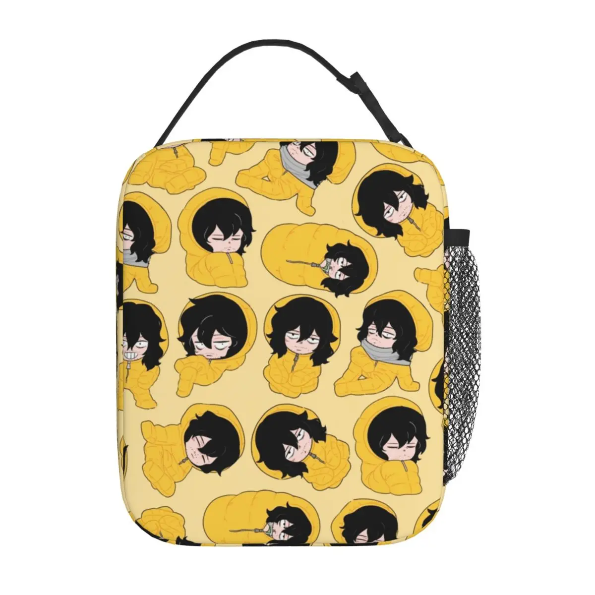Sleeping Bag Pattern My Hero Academia Lunch Bags Portable Meal Container Cooler Bag Tote Lunch Box College Outdoor Bento Pouch