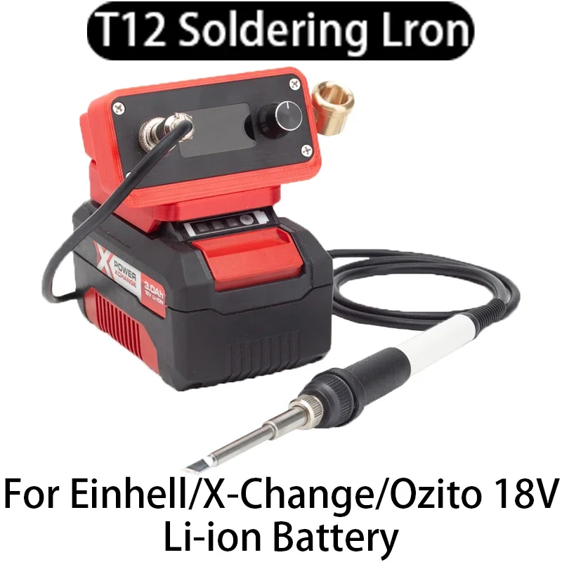 OLD T12 Cordless Soldering Iron Station For Einhell/X-Change/Ozito 18V Team Li-ion Battery Electric Solder