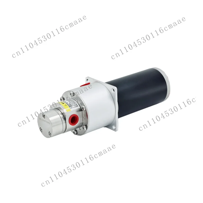 High Viscosity Low Pressure Fluid Transfer Water Oil Magnet Drive Pump 24V DC 60W Motor Small Gear Pump OEM Ceramic Sealing
