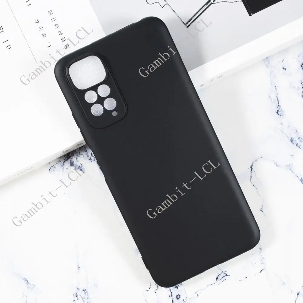 をxiaomi redmi注11 4グラムグローバル6.43 "2201117TG、2201117TIシリコーンスマートフォン電話の保護バックシェルソフトtpuケース