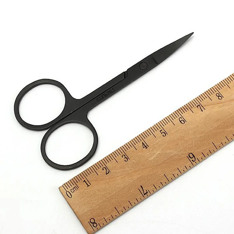 กรรไกรแต่งหน้าผู้หญิงผู้ชายจมูกผม Trimmer คิ้วกรรไกรสแตนเลสสตีล Dead Skin Remover กรรไกรตัดเครื่องมือ