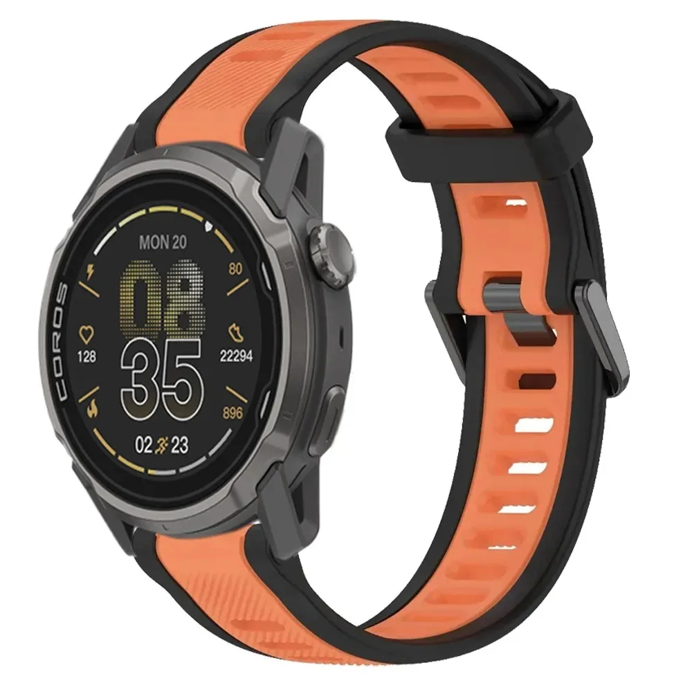 22/20/18 مللي متر حزام سيليكون ثنائي اللون لساعة Suunto Vertical 2/CMF 3 Pro سوار رياضي خفيف الوزن لـ COROS APEX 4 42 مللي متر PACE 3 2 #3