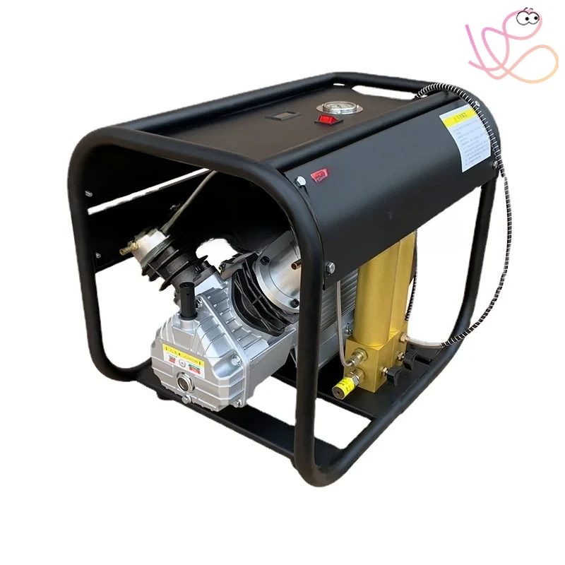 30MPA PCP Air Compressor Double Cylinder High Pressure with Double Filter Oil Water Separator for Tank Diving Air Rifle Gun M042