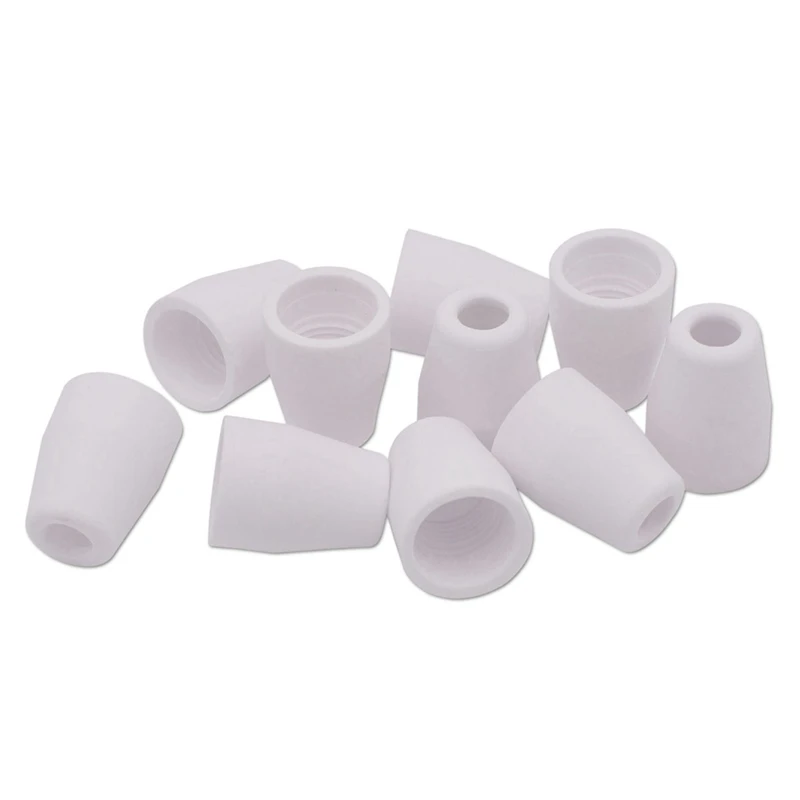 BEAU-60Pcs For PT-31 JG-40 WSD-LG40 Plasma Cutter Consumables Alumina Ceramics Shield Cup 18204 & Gas Ring 18785