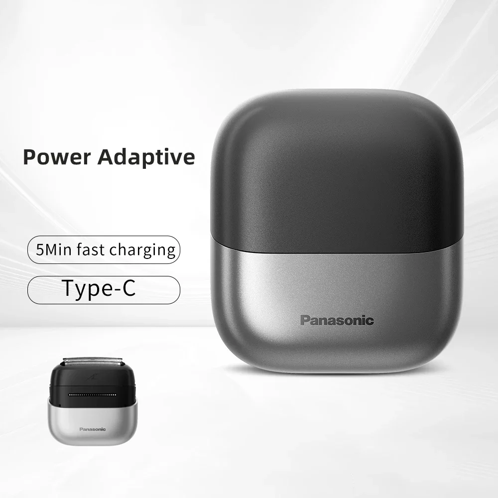 Panasonic Electric Shaver for Men Facial Beard Travel USB-C Charging Razor Portable Detachable Shaver 3-Blade Cutting System