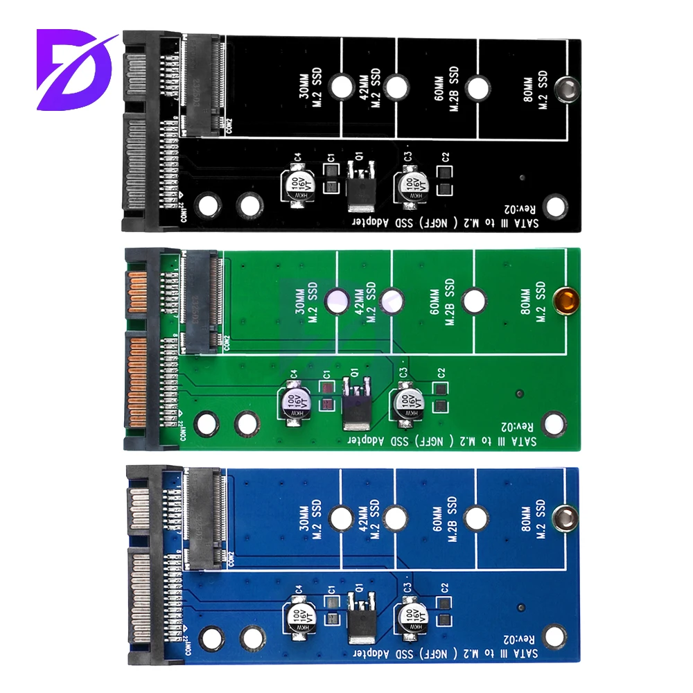 New M.2 SATA Adapter Raiser M2 to SATA Adapter M.2 to SATA Adapter M.2 NGFF Converter 2.5