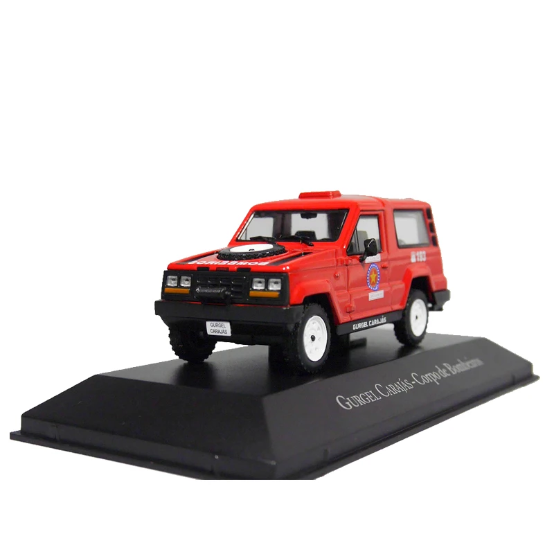 Diecast Ixo escala 1:43, motor de bomberos brasileño, vehículo todoterreno, coche de policía, modelo de coche de aleación, juguete coleccionable, regalo, exhibición de recuerdo