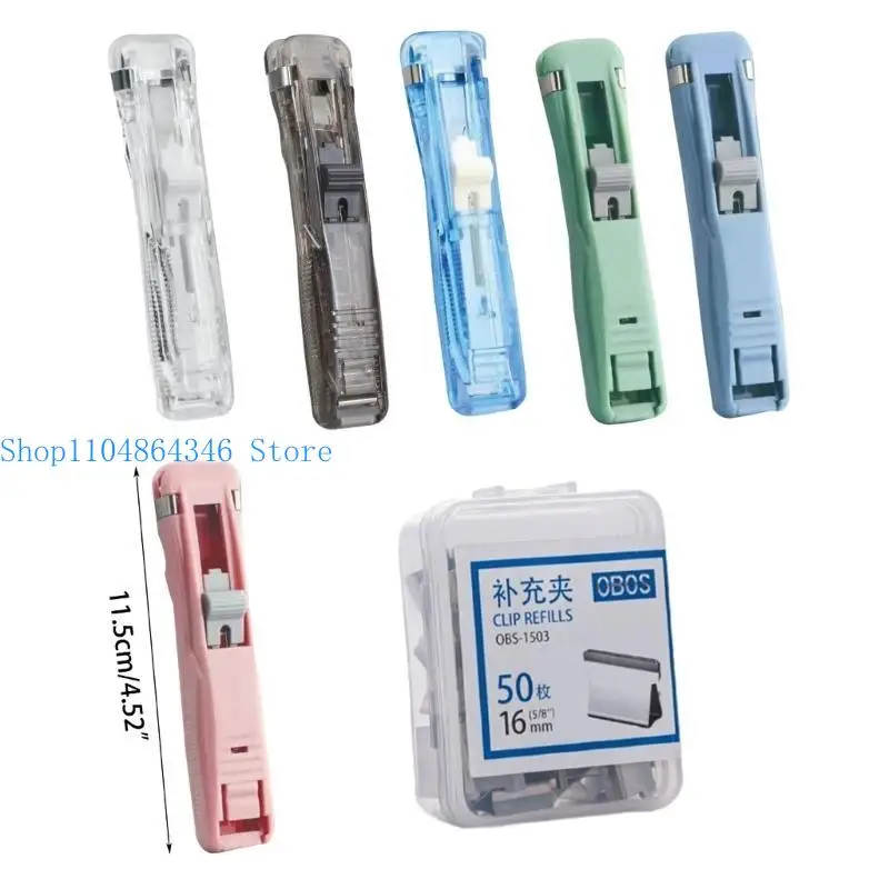 Distribuidor braçadeira clipe papel 5asd sem emperramento danos, braçadeiras papel metal reutilizáveis