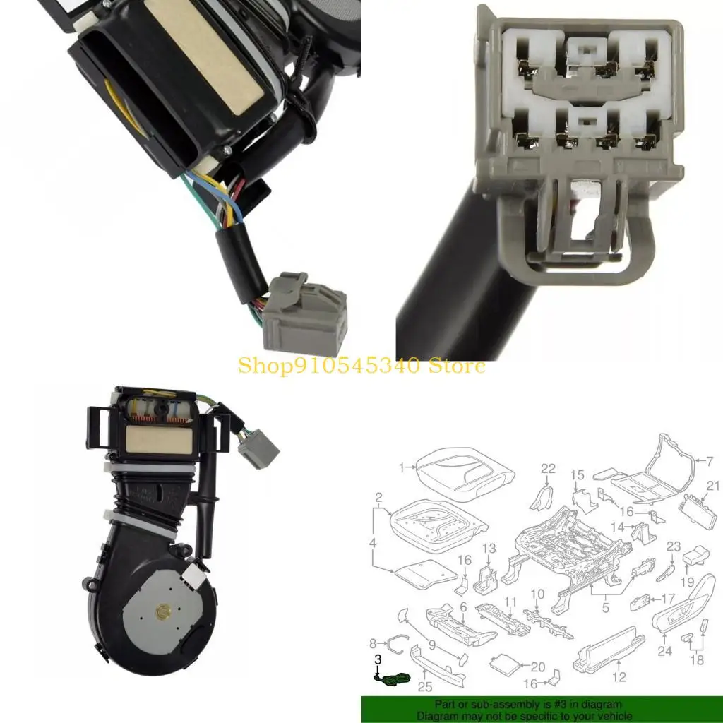 

U2JA Heated Cooled Seat Bottom Blower Motor TED Fan Replacement Accessories Blower Fan Easy Installation DU5A-96600D56-CB