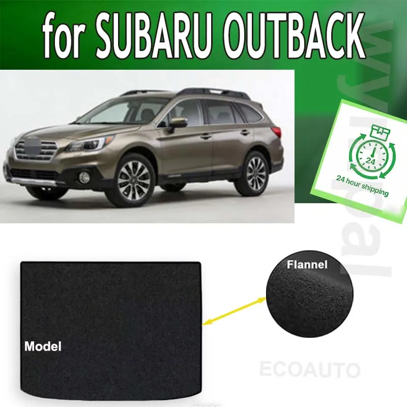 

TREADFIT Rear Trunk Mats For SUBARU OUTBACK 2015-2019 Boot Cargo Luggage Floor Pads