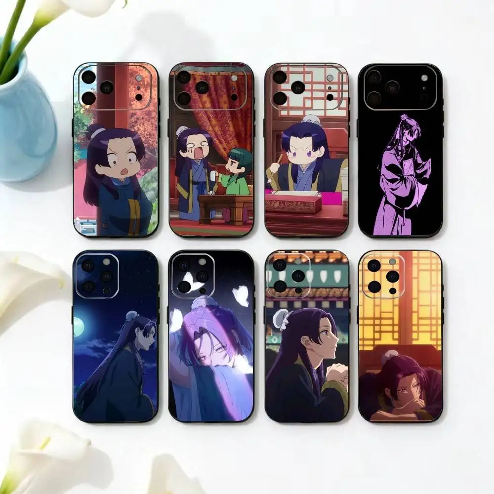 

T-The Apothecary Diaries Jinshi Phone Case For iPhone 17, 16,15,14,13,12,11 Plus,Pro Max, Others Soft Black Cover