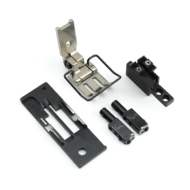 

LH-3568A-7 Gauge Set For JUKI LH-3588A-7 Industrial Double Needle Sewing Machine Under Trimmer Type 1/8'' 3/16'' 1/4''