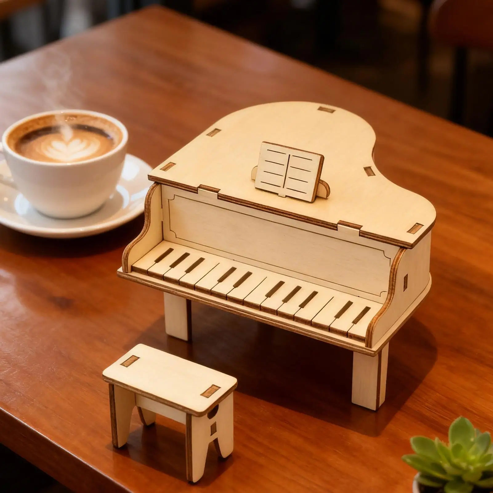 DIY Holz Klavier Spieluhr Mechanische Instrument Modell Kit STEM Pädagogisches Spielzeug Geschenk für Kinder Kinder Teenager Geburtstag Weihnachten