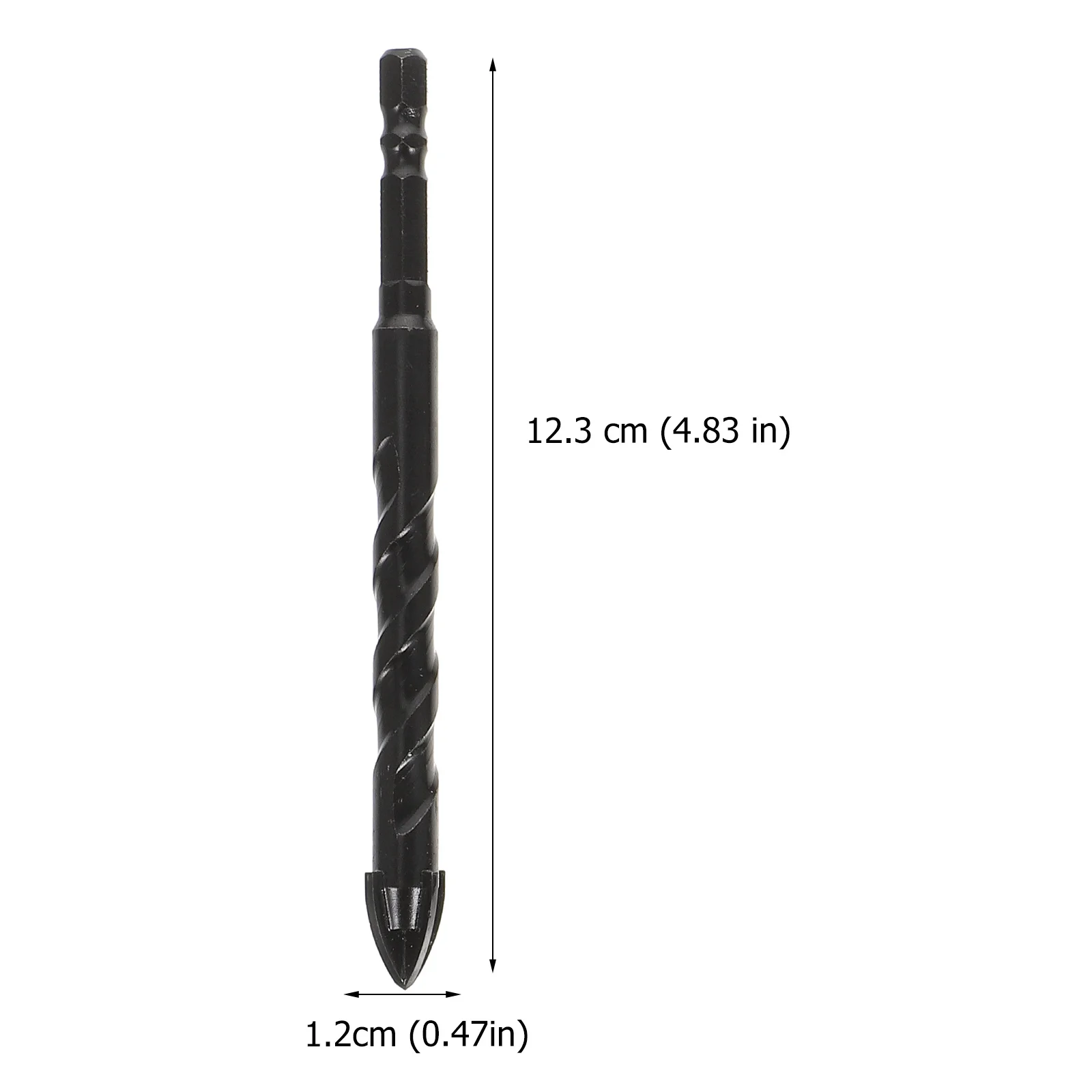 10Pcs Porcelain Tile Drill Bits Heavy Duty Masonry Bits for Brick Concrete Ceramic High Speed Efficient Chip Removal Accurate