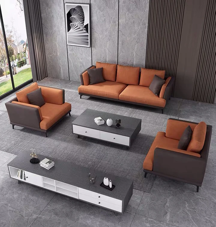 1+2+3 Sofa Set for Living Room Italian Leather Home Furniture Dubai Sofa Furniture