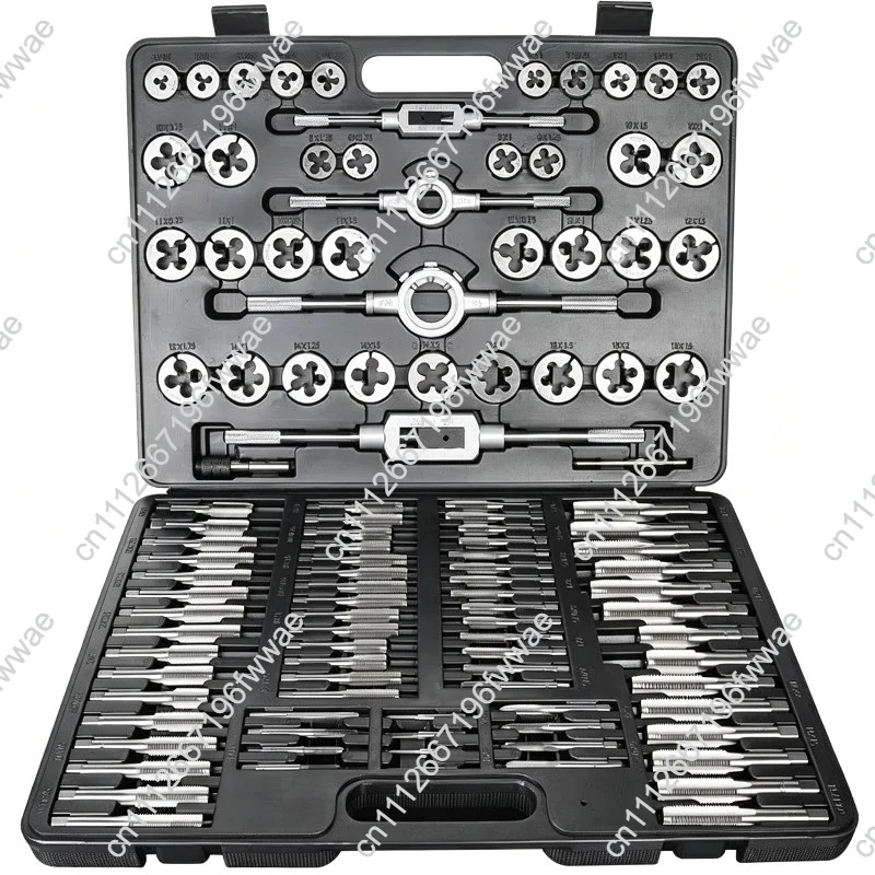 For Tap Plate Tooth Set Steel 60 Pieces 110 Pieces Metric Inch Wire Tapper with Tapping Wrench Winch Combination