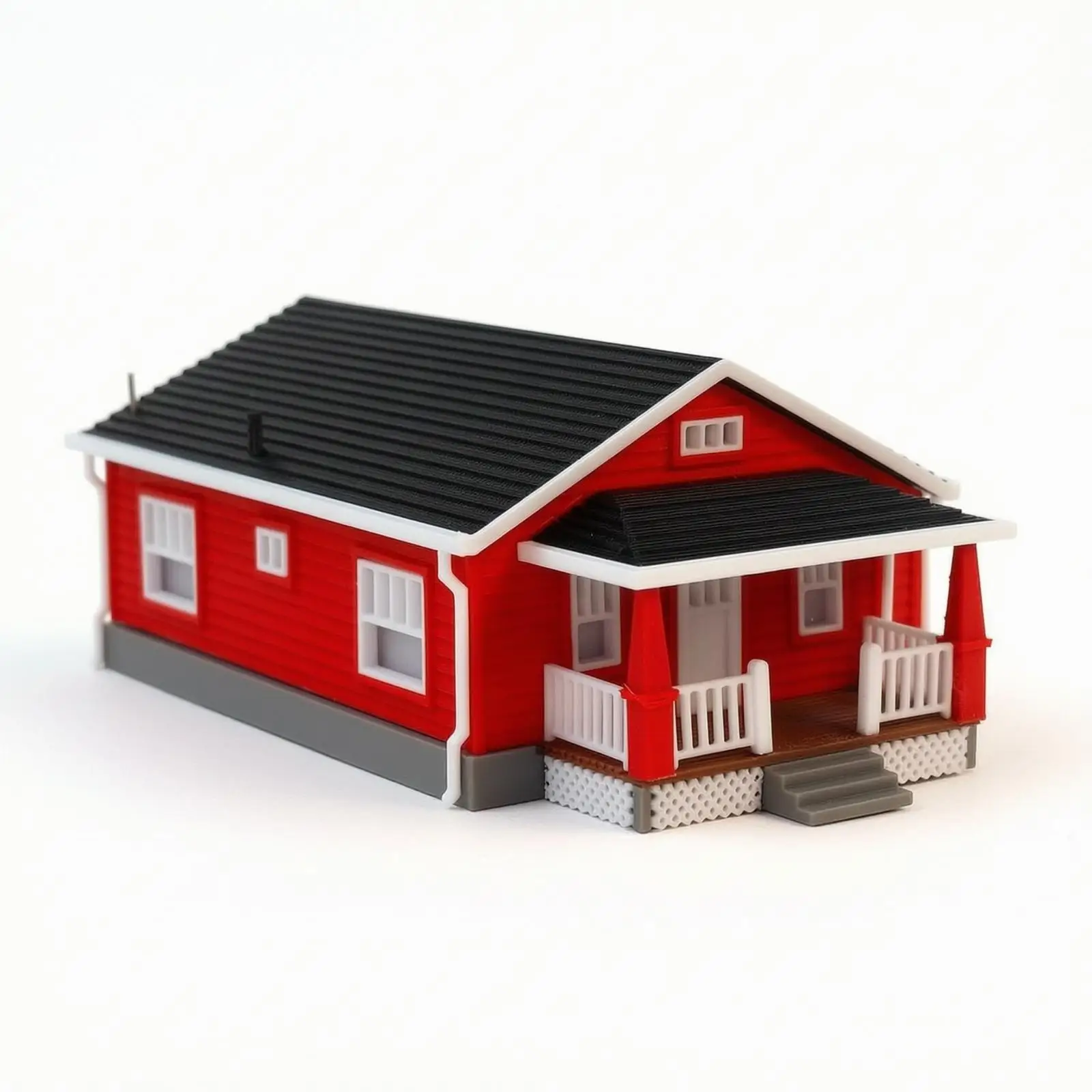 House Model with Porch American-Style Miniature House Model Creative