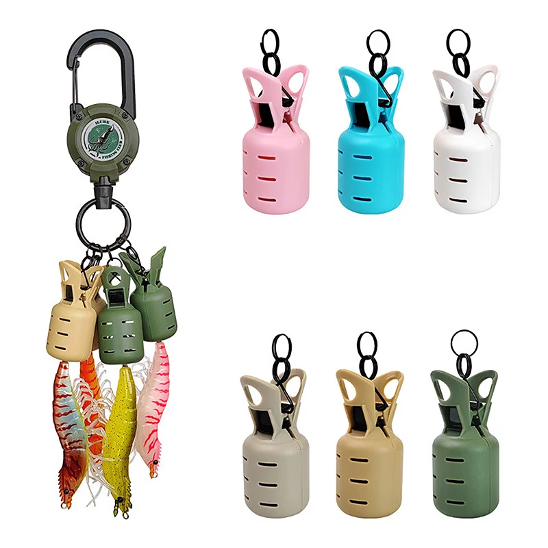 

Squid Jig Bait Protector Kit Webfoot Octopus Egi Hooks Cover Cuttlefish Umbrella Lure Cap With Retractable Buckle Carabine