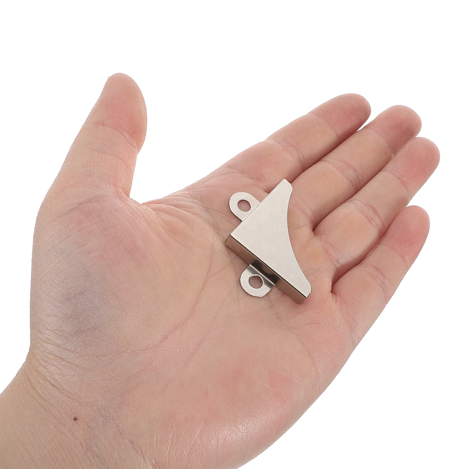 

50pcs Bathroom Mirror Clip Metal Brackets Silver Corner Supports DIY Frames Wall Mount Hardware Glass Thickness Compatibility