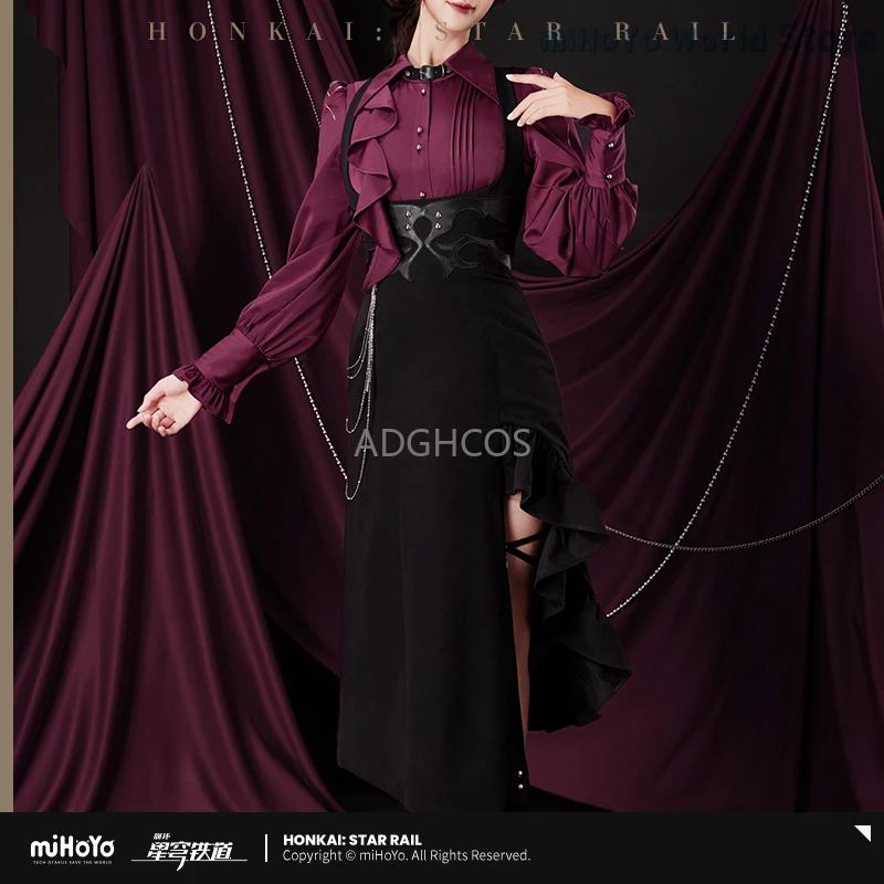 

Honkai: Star Rail Kafka Official Dress Theme Impression Skirt Black Cosplay Doujin Party Costume Birthday Gift For Fans