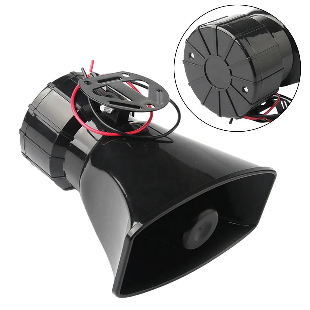 7 Different Sounds 130dB Car Siren 100W For Horn for Motorcycle Moped Truck Vehicle 12V Electronic Alarm with Mic and Bracket