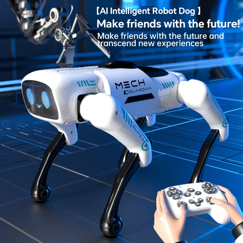 

2025 New AI Intelligent Machine Dog Mechanical Electronic Children's Toy Manual Programming Electric Remote Control Boy Gift