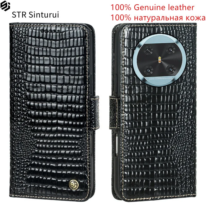 Чехол-кошелек из 100% натуральной кожи с текстурой под кожу ящерицы для Cubot X90 A10 A20 Hafury V1 P80, флип-чехол с защитой от падений