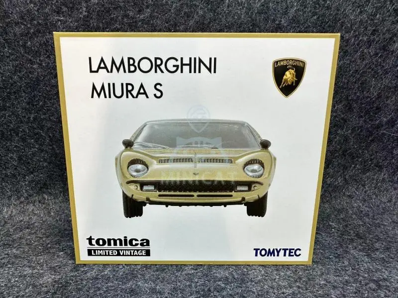 2401  Tomytec Tomica 1:64 TLV Miura S Golden Limited Edition Simulation Alloy Static Car Model Toy Gift