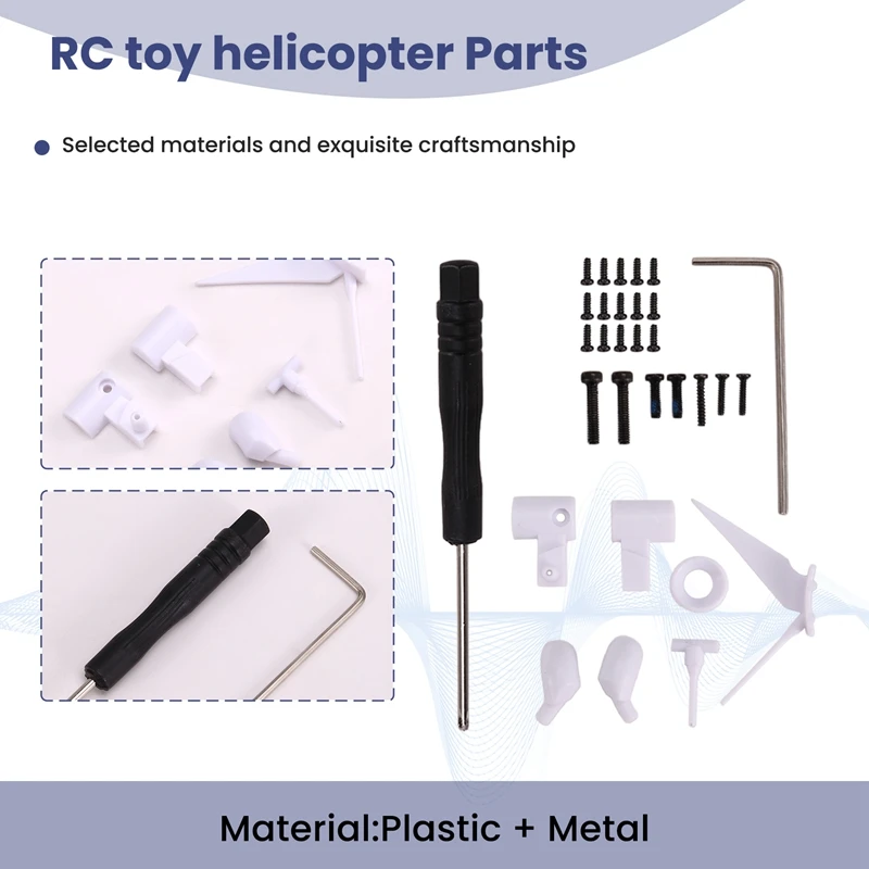 RC ของเล่นเฮลิคอปเตอร์อัพเกรด C138 ไขควงอุปกรณ์สกรูชุดสําหรับ RC ERA C138 Bell 206 1:33 RC ของเล่นเฮลิคอปเตอร์อะไหล่