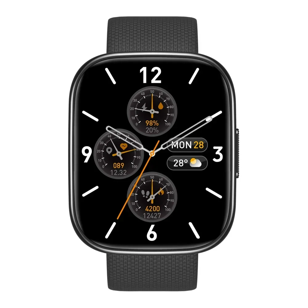 Zeblaze GTS 3 Plus Watch Ultra Large 2 15 HD AMOLED Display Chamadas de vidro temperado Saúde e rastreamento de fitness