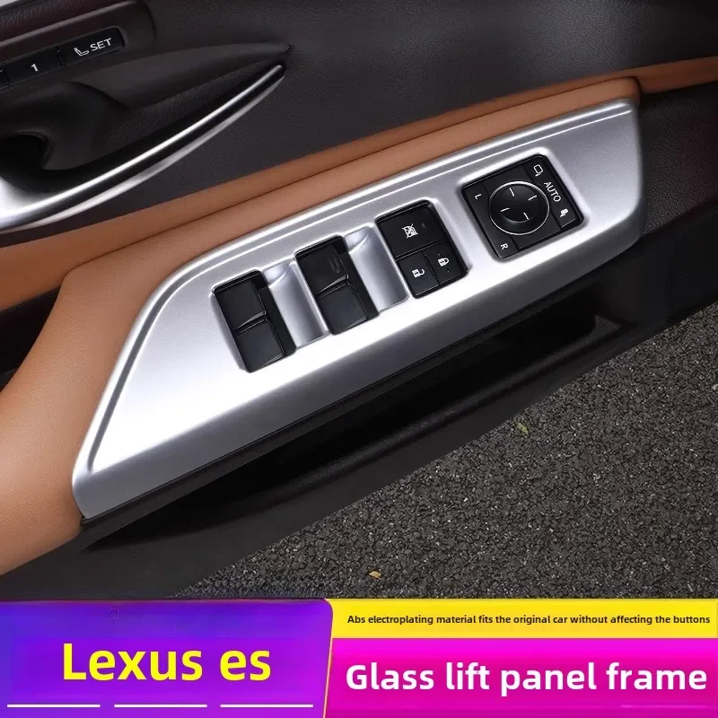 

For Lexus ES200/260/300H 2018-2025 Car Door Lift Switch Panel Cover Side Windows Control Button Trim Car Interior Accessories