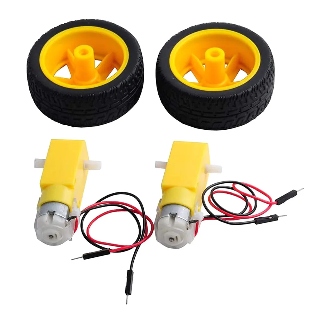

1 set DC3V-6V Gear Reducer Motor Type Geared Electric Mini Size for DIY Robot Car Stable Output Easy Install Technology