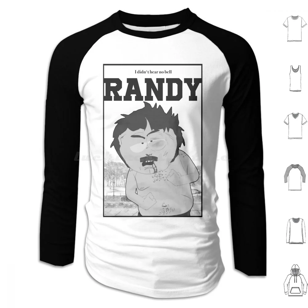 Randy-I Didn’t Hear No Bell Hoodie cotton Long Sleeve Lil League Lil League Baseball Baseball Cows Cows Slugger Matt