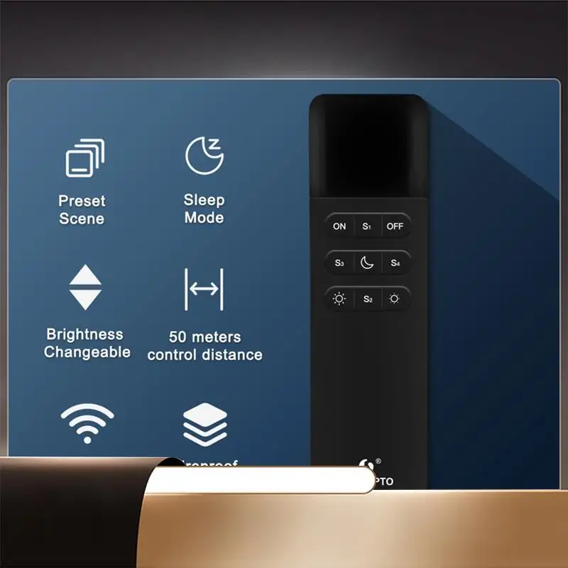 

GLEDOPTO WLED RGB IC LED Night Light With Remote Control, Wifi Wireless, ESP NOW App, Brightness Adjustment, 50M Reach, 4 Scenes