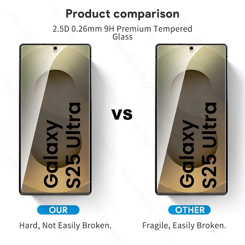 4Pcs Protective Glass For SamsungS25 Samsung Galaxy S 25 S25 Ultra Plus S24 5G S25+ 9H Screen Protector Explosion-Proof HD Film