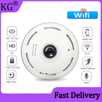 960P 1.3MP 360 Degree Wifi Wireless Camera Fisheye Panoramic Camera Home Security Network Video Surveillance IR Night Version