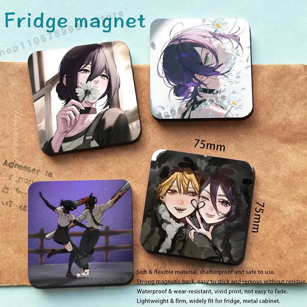 Anime Couple Denji Reze Refrigerator Magnets the Perfect Choice for Home Create Warm Cozy Home Decor Gifts