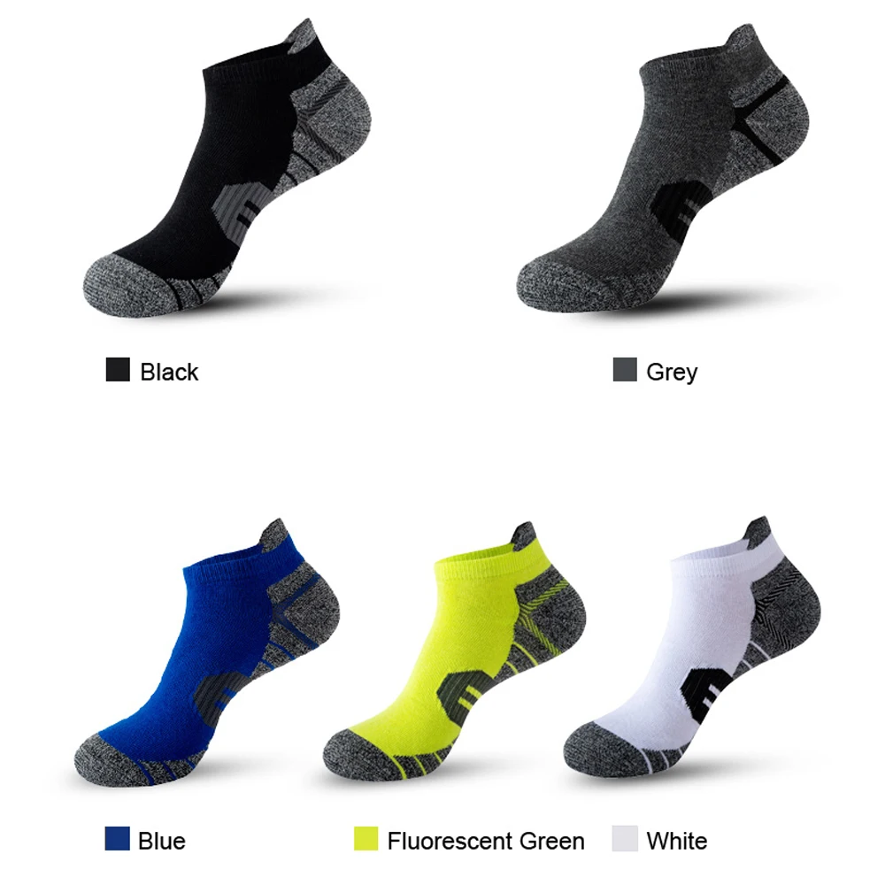 5 Pairs/Lot Men Sport Socks New Anti-sweat Women Gym Socks Men Breathable Cycling Socks Quick Dry Unisex Fitness Socks Set